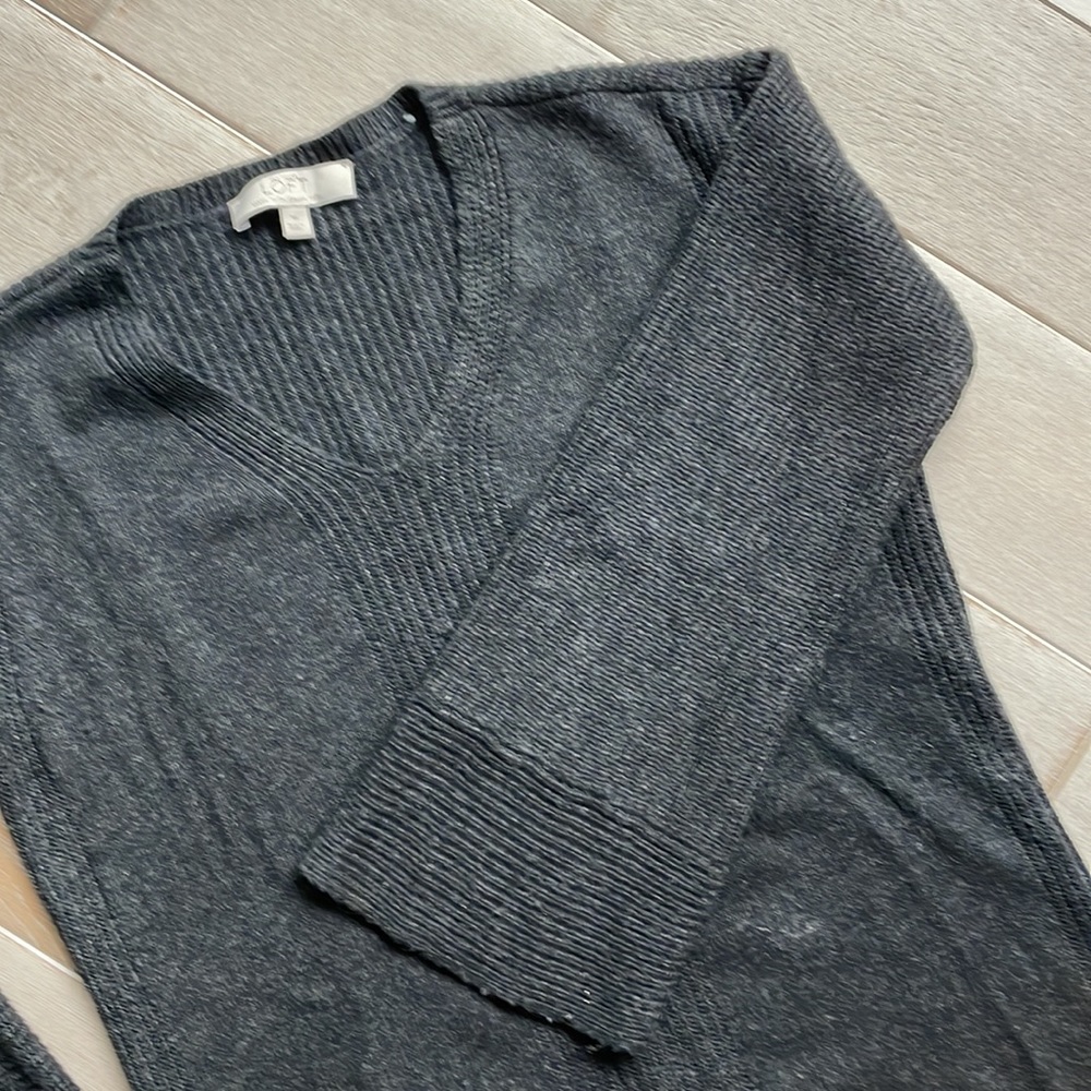 Charcoal grey tunic style sweater